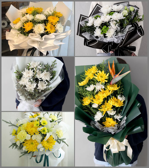 山东济宁曲阜市石门山镇衡庙村白事花束代送